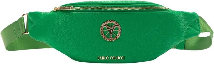 Carlo colucci Fall Pocket met Caesaro Logo Groen Dames