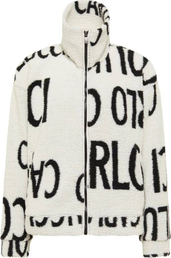 Carlo colucci Fleece jas Wit Heren