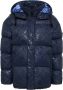 Carlo colucci Gewatteerde Oversized Jas De Zanet Blauw Heren - Thumbnail 1