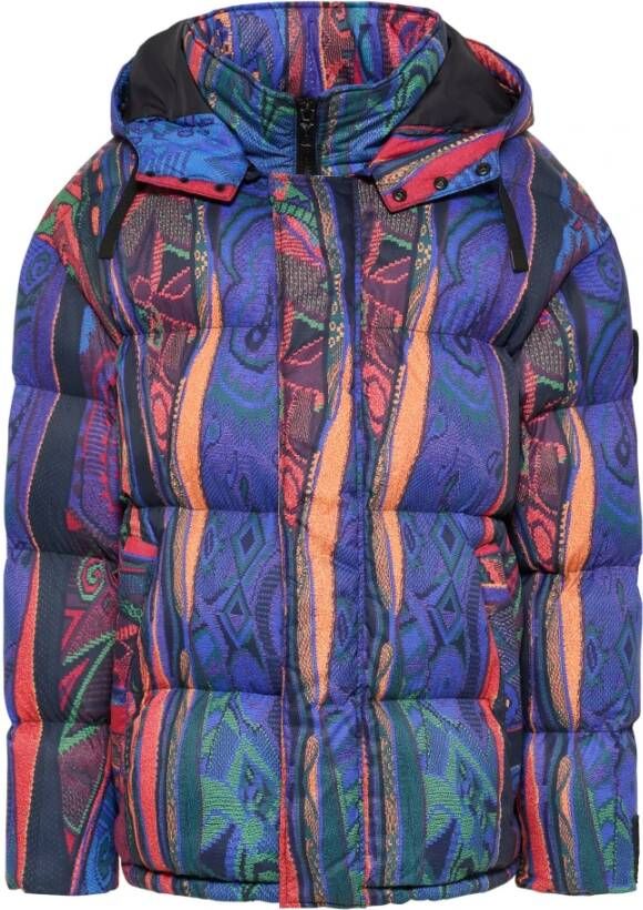 Carlo colucci Gewatteerde Oversized Jas De Zanet Blauw Heren