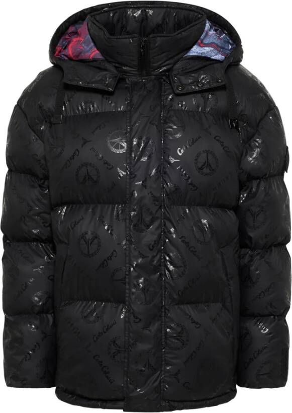 Carlo colucci Gewatteerde Oversized Jas De Zanet Zwart Heren