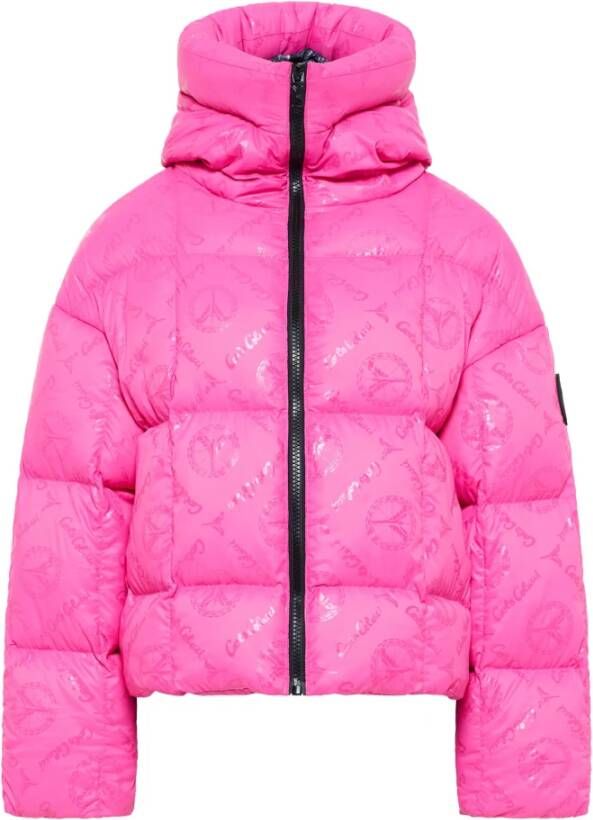 Carlo colucci Gewatteerde Oversized Jas Deane Roze Dames