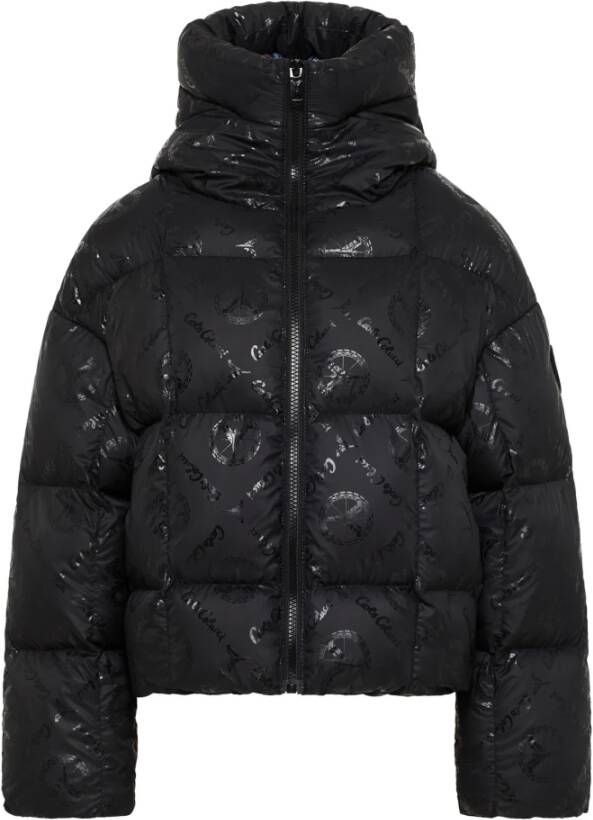 Carlo colucci Gewatteerde Oversized Jas Deane Zwart Dames