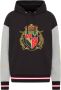 Carlo colucci Oversize College Hoodie Dapra Black Heren - Thumbnail 1