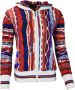 Carlo colucci Kleurrijke Dames Hoodie Cardigan Multicolor Dames - Thumbnail 1