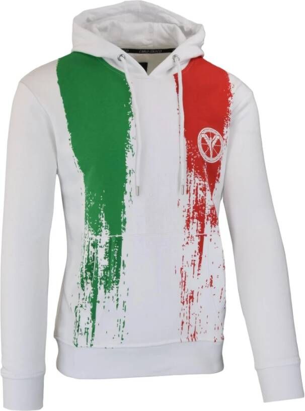 Carlo colucci Statement Sweathoodie Carlando White Heren