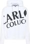 Carlo colucci Davoodi Oversized Hoodie White Heren - Thumbnail 1