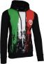 Carlo colucci Unieke Sweathoodie met opvallende print Black Heren - Thumbnail 1