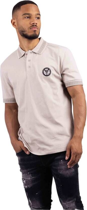 Carlo colucci Hoogwaardig Beige Polo Shirt voor Heren Beige Heren