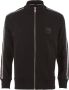 Carlo colucci Uniek Zip-through Sweatshirt voor Mannen Black Heren - Thumbnail 1