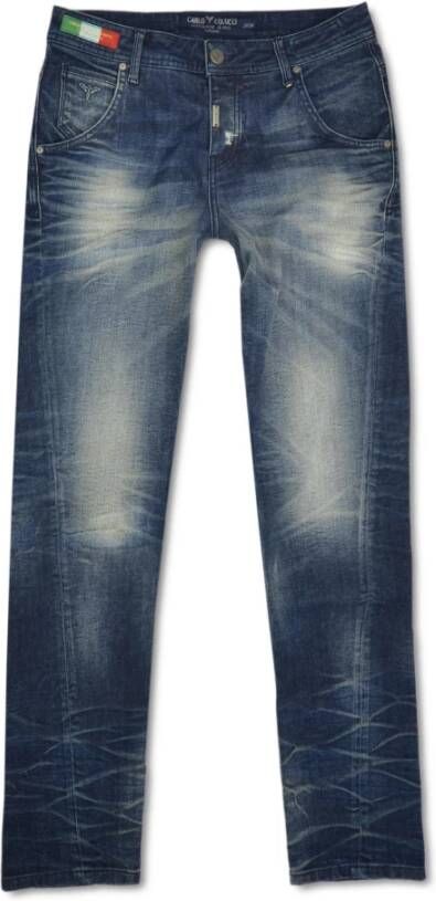 Carlo colucci Jeans Blauw Heren