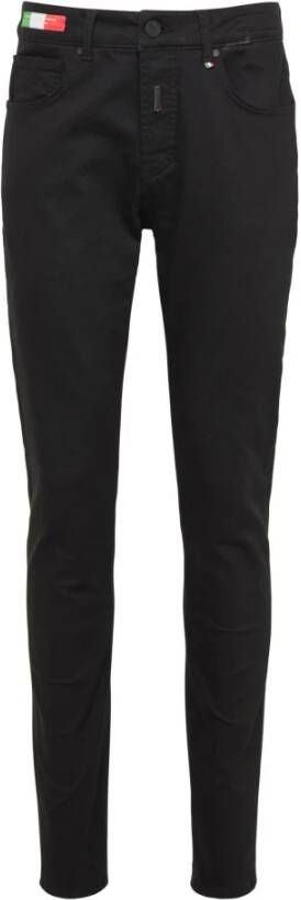 Carlo colucci Unieke Twillstoff Cazzato Flat Jeans Black Heren