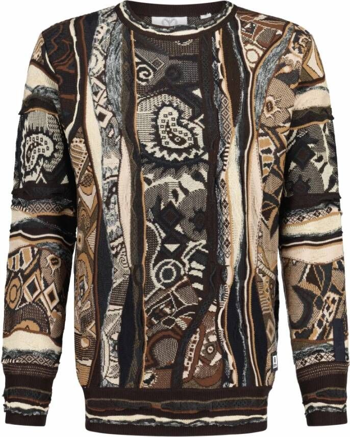Carlo colucci Kleurrijke Print Pullover met Logo-Detail Meerkleurig