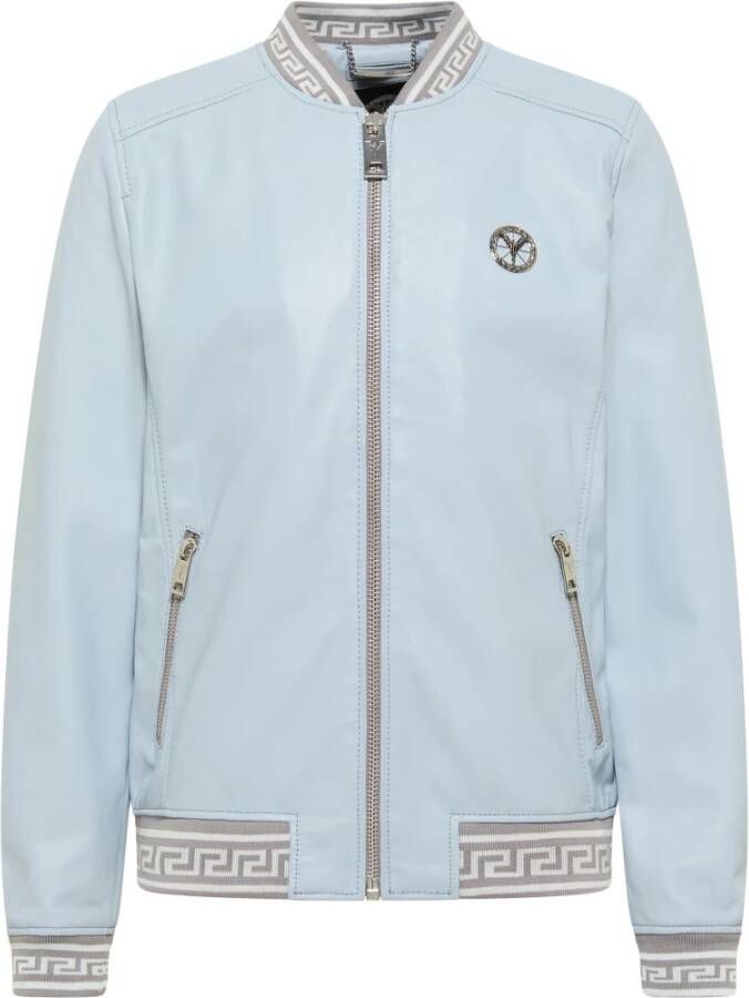 Carlo colucci Colton Lederen Blouson Jack Blue Heren
