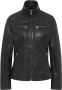 Carlo colucci Zachte Leren Jas Basic Black Dames - Thumbnail 1