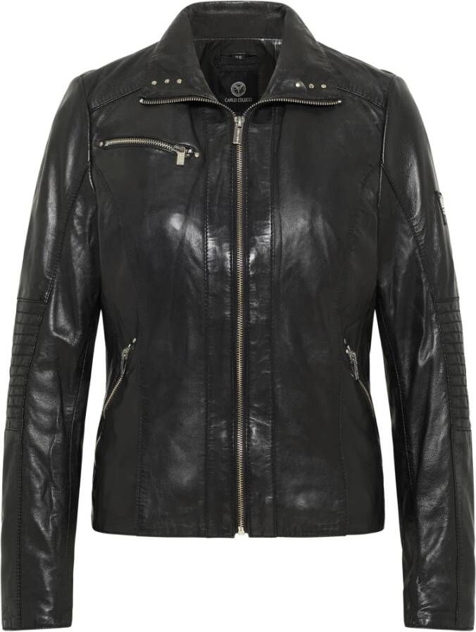 carlo colucci Leather Jackets Zwart Dames