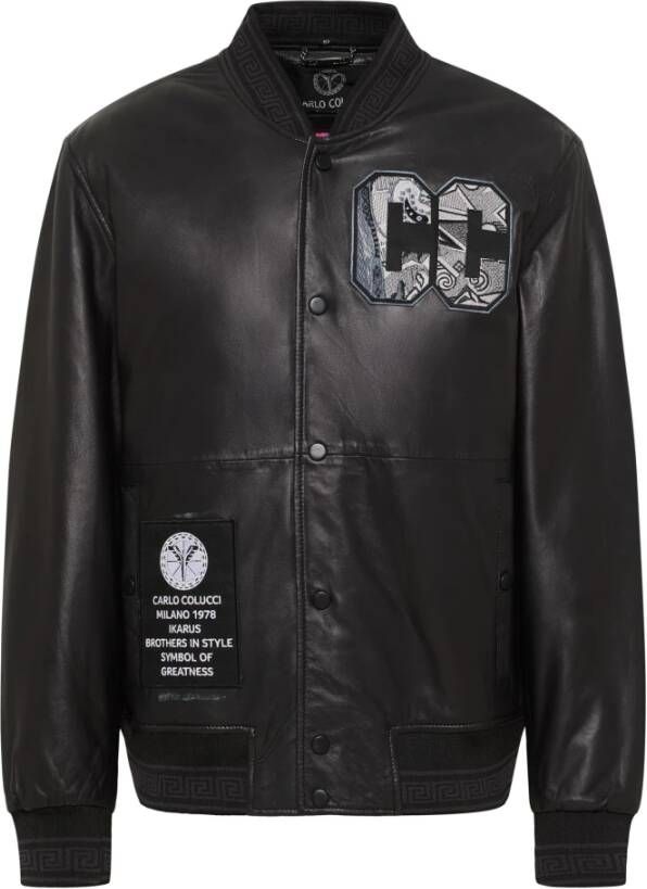 Carlo colucci Leather Jackets Zwart Heren
