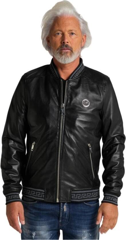 Carlo colucci Colton-M Lederen Blouson Jas Black Heren