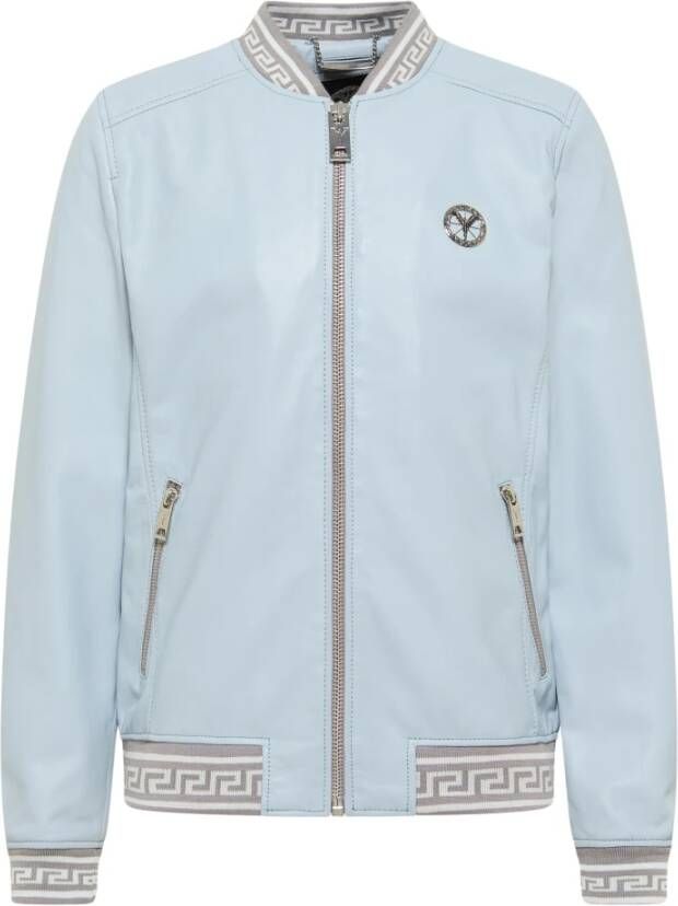 Carlo colucci Colton Lederen Blouson Jack Blue Heren