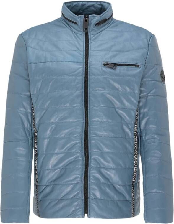 Carlo colucci Leren jasjes Blauw Heren