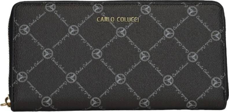 carlo colucci Logo-print portemonnee Zwart Dames