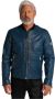 Carlo colucci Men Leather Jacket in CrocTooptics Coccodrillo Blauw Heren - Thumbnail 3
