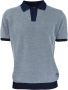 Carlo colucci Poloshirt met Contrastkleur Carbonoli Blue Heren - Thumbnail 1