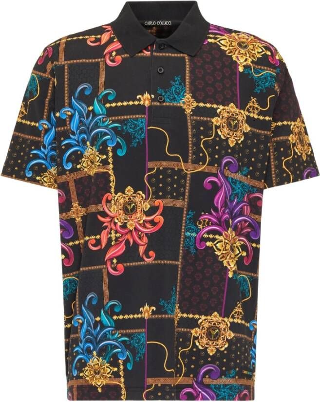 Carlo colucci Poloshirt Zwart Heren