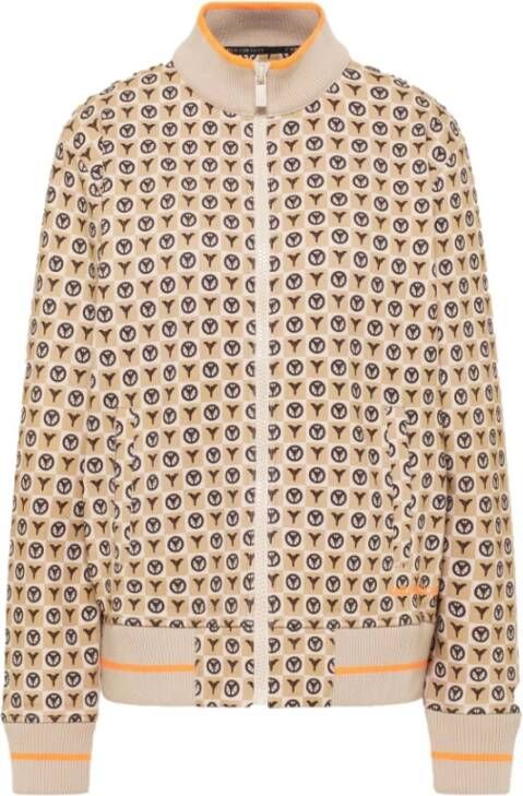 Carlo colucci Sweater met rits Beige Dames