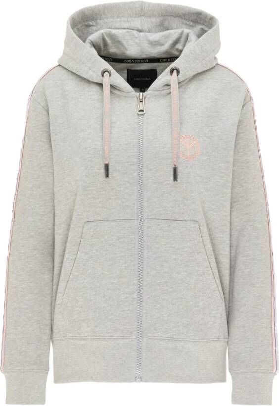 Carlo colucci Beperkte Oplage Zip-through Sweatshirt Gray Dames