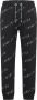 Carlo colucci Davare Sweatpants met Tekstprints Black Heren - Thumbnail 1