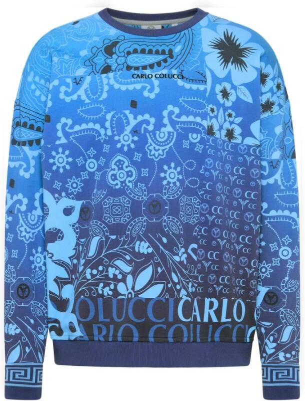 Carlo colucci Sweatshirt Blauw Heren