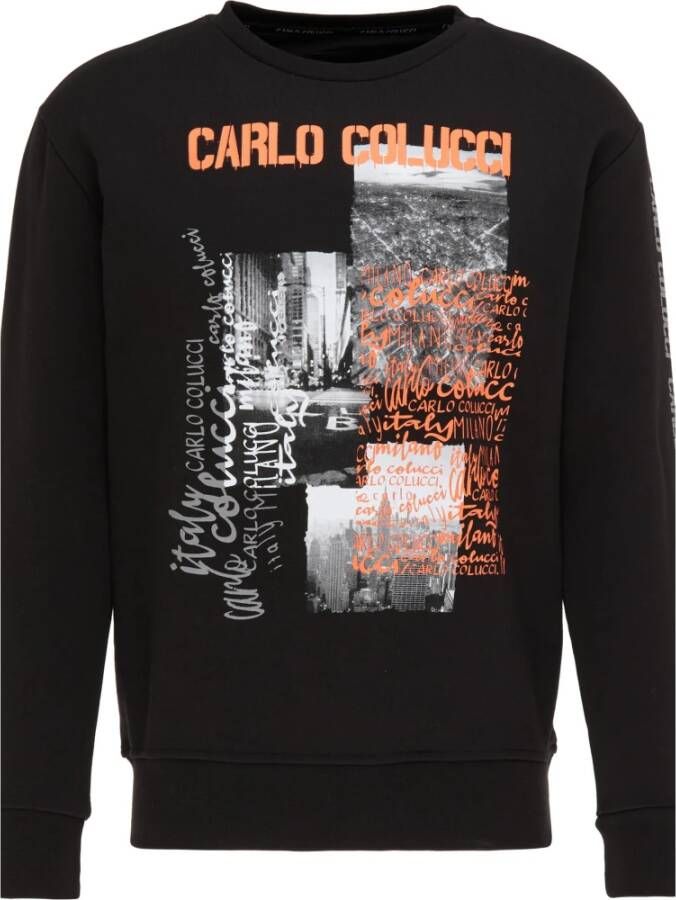 Carlo colucci Heren Ciprani Sweatshirt Black Heren