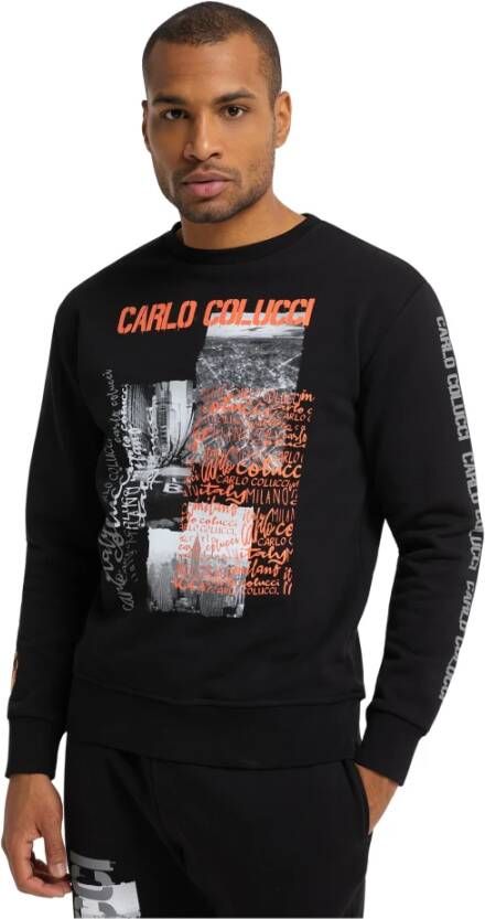 Carlo colucci Heren Ciprani Sweatshirt Black Heren