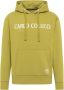 Carlo colucci Sweatshoodie met belettering op borst Corrado Groen Heren - Thumbnail 1