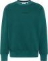 Carlo colucci Casual Sweatshirt uit Basic Collectie Green Heren - Thumbnail 1