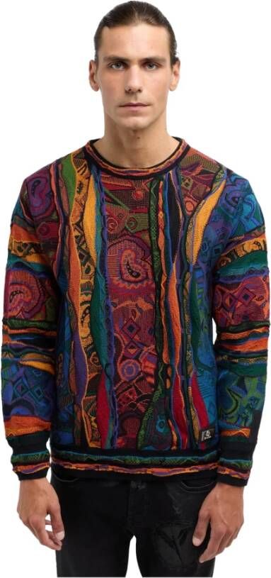 Carlo colucci Gebreide trui met abstract patroon Multicolor