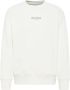 Carlo colucci Logo Geborduurde Basic Sweatshirt White Heren - Thumbnail 2