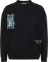 Carlo colucci Sweatshirt met prints en logo-details Black Heren - Thumbnail 1