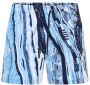 Carlo colucci Gebreide Patroon Zwembroek Blue Heren - Thumbnail 1