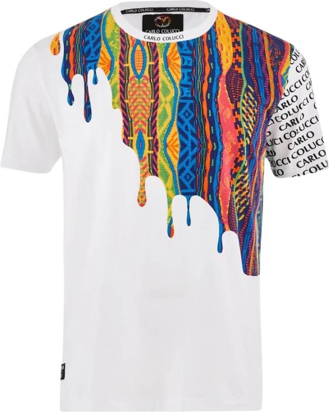 Carlo colucci T-shirt durft Wit Heren