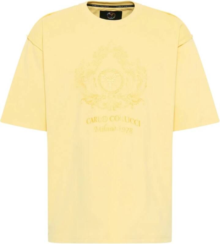 Carlo colucci T-shirt senior Geel Heren