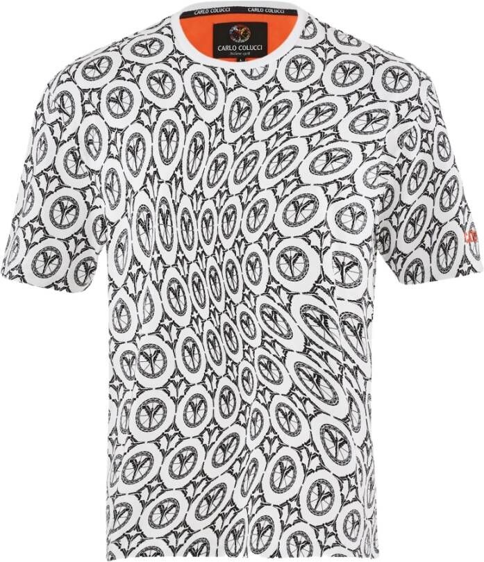 Carlo colucci Uniek Monogram DaMolin T-Shirt Multicolor Heren