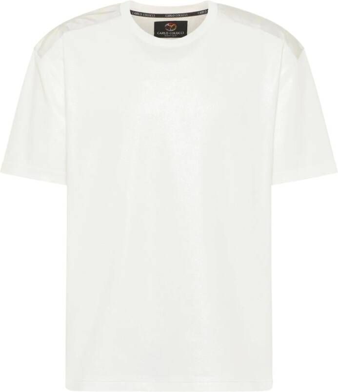 Carlo colucci Oversize Logo T-Shirt White Heren