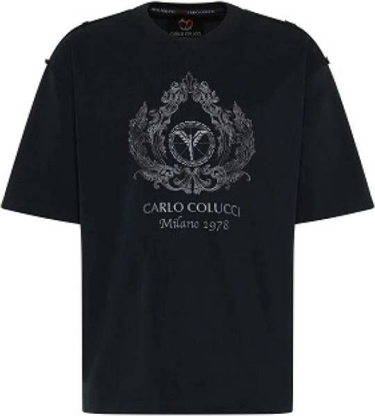 Carlo colucci T-Shirt Zwart Heren