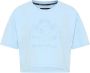 Carlo colucci Oversized Cropped T-Shirt Blue Dames - Thumbnail 1