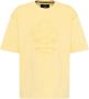 Carlo colucci Oversized Geborduurd T-shirt De Bortoli Yellow Heren - Thumbnail 1