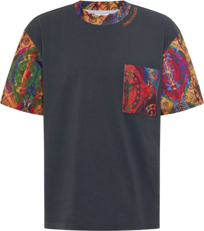 Carlo colucci Oversized T-Shirt Gray Heren