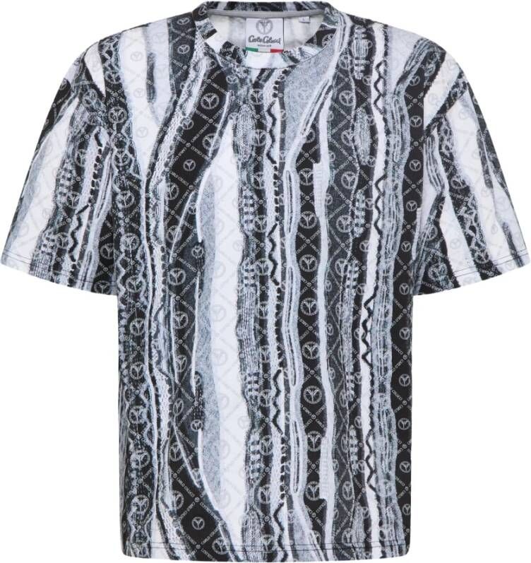 Carlo colucci Oversized T-shirt met korte mouwen Gray Heren