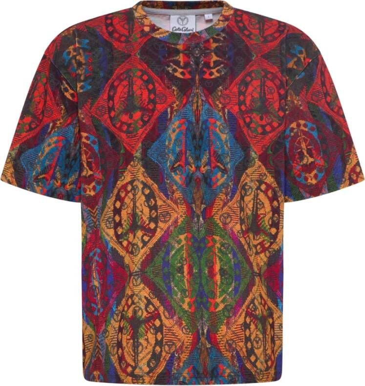 Carlo colucci Oversized T-shirt Multicolor Heren